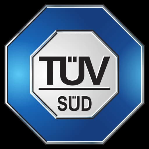 Achteckiges Prüfzeichen des TÜV SÜD